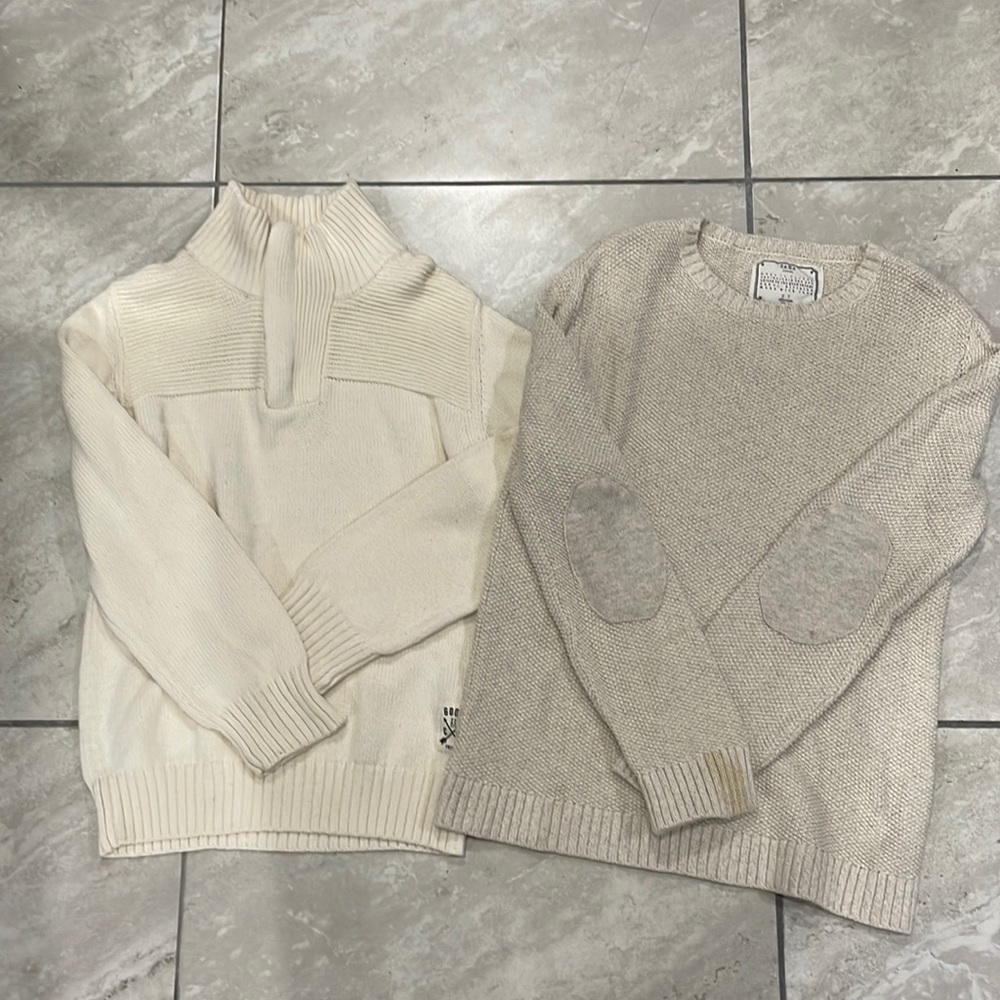 Bundle of two knitwear sweaters from Zara.
